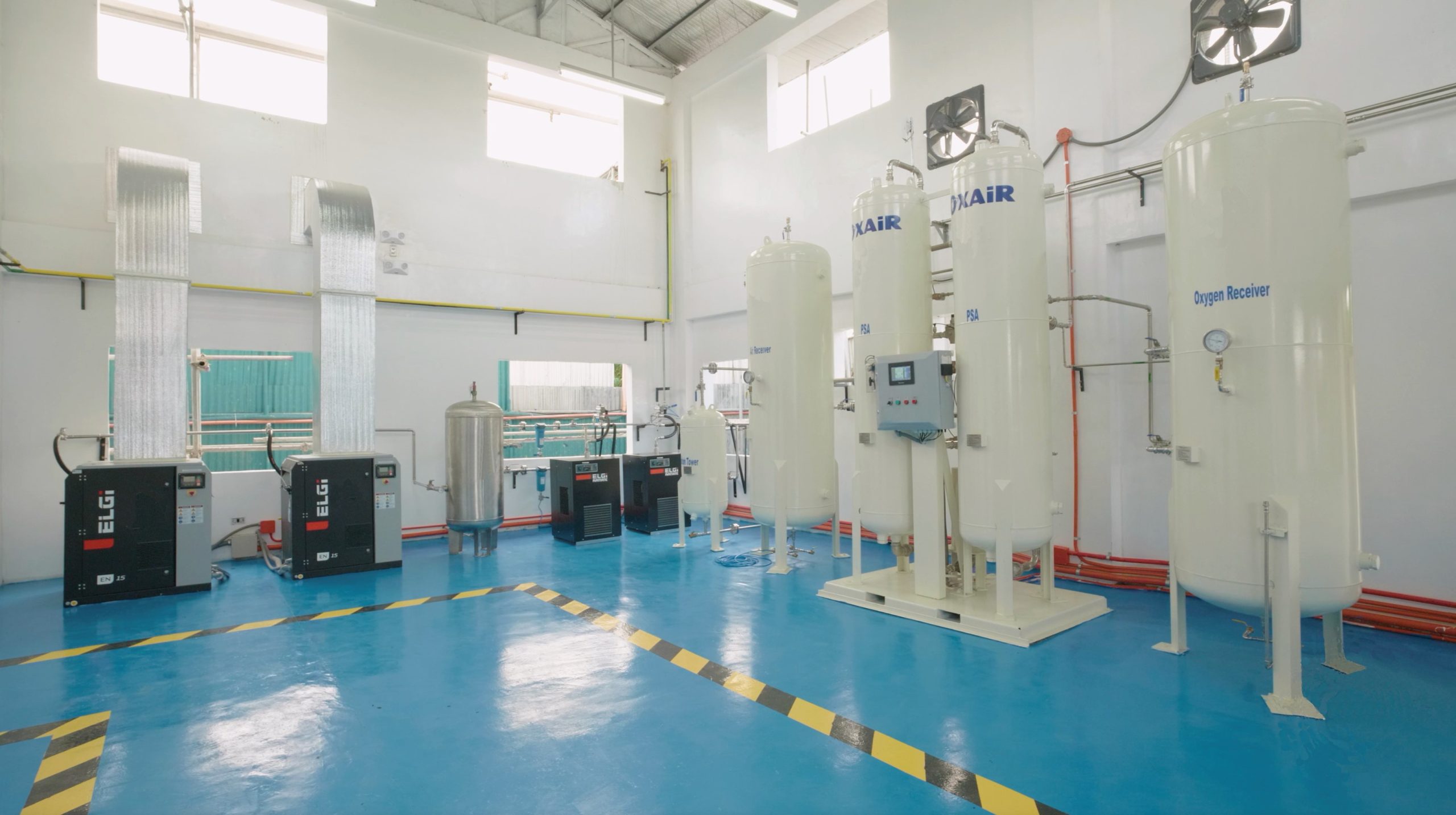 Oxair's oxygen pressure swing absorption generators for hospitals
